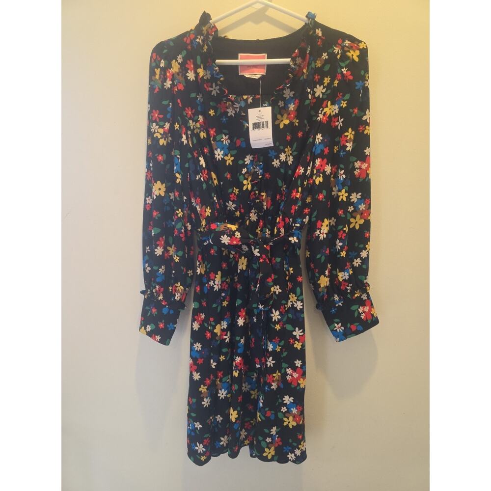 Kate Spade Sailing Floral Print Dress Long Sleeve Size 4